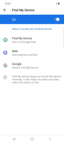 Press the Home key to return to the home screen.