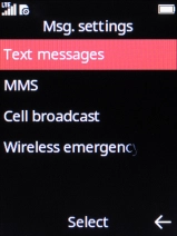 Select Text messages.