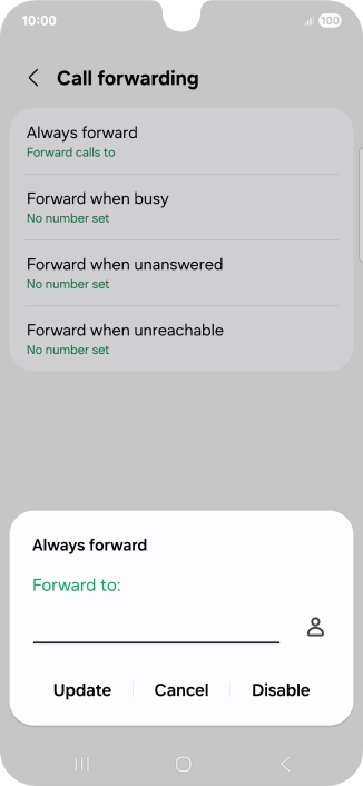Press Disable.