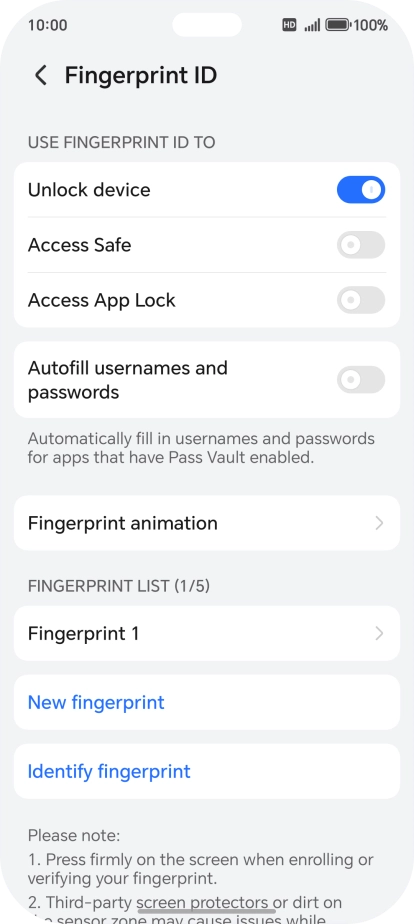 Press the required settings. Press the required settings.
