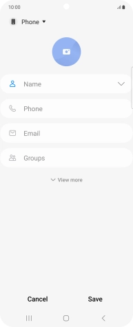 Press the address book drop down list.