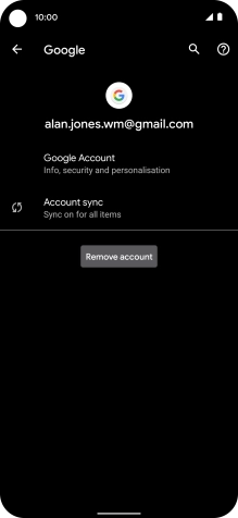 Press Account sync.