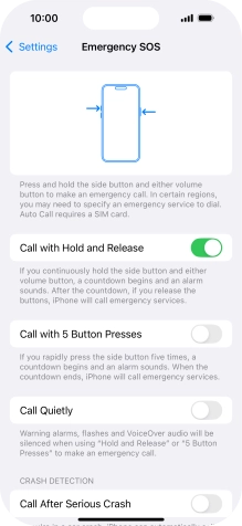 Press the indicator next to Press the indicator next to