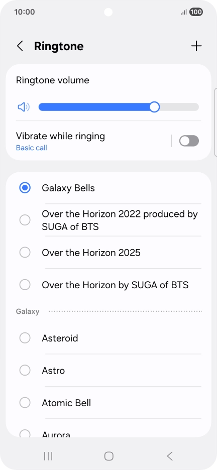 Press the required ring tones to hear them. Press the required ring tones to hear them.