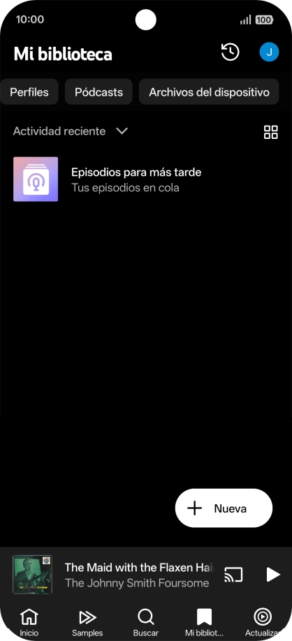 Pulsa una categoría y desplázate al archivo de música deseado. Pulsa una categoría y desplázate al archivo de música deseado.
