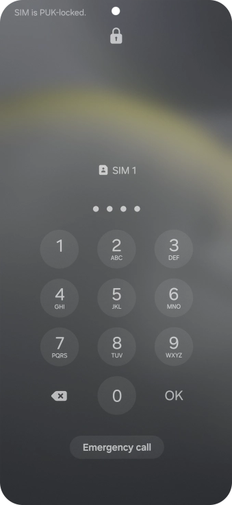 Key in a new four-digit PIN and press OK.