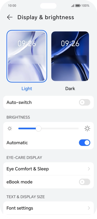 Press Dark. Press Dark.