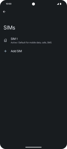 Press Add SIM.