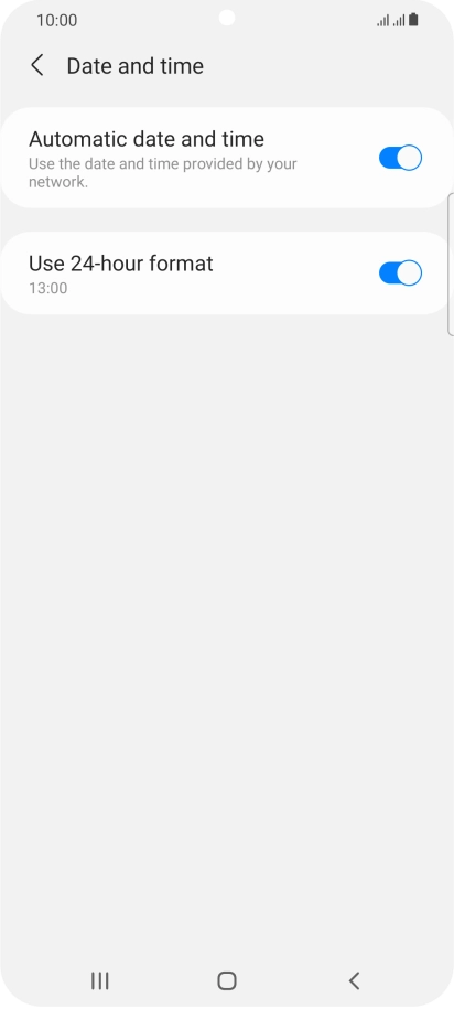 Press the Home key to return to the home screen. Press the Home key to return to the home screen.