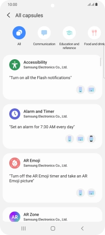 Press the Home key to return to the home screen.