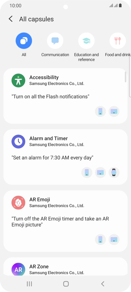 Press the Home key to return to the home screen.