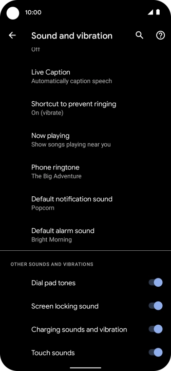 Press Phone ringtone. Press Phone ringtone.