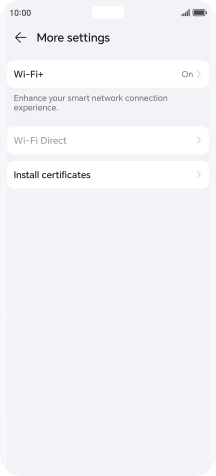 Press Wi-Fi+.