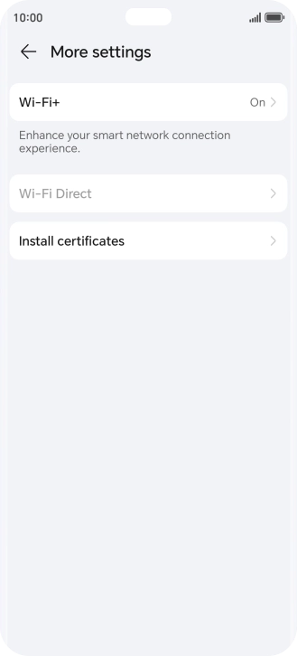 Press Wi-Fi+.