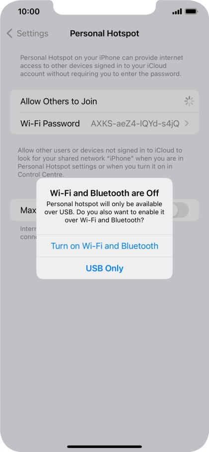 If Wi-Fi is turned off, press Turn on Wi-Fi and Bluetooth. If Wi-Fi is turned off, press Turn on Wi-Fi and Bluetooth.