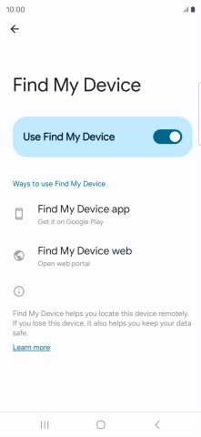 Press the Home key to return to the home screen. Press the Home key to return to the home screen.