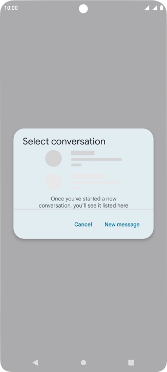 Press New message. Press New message.