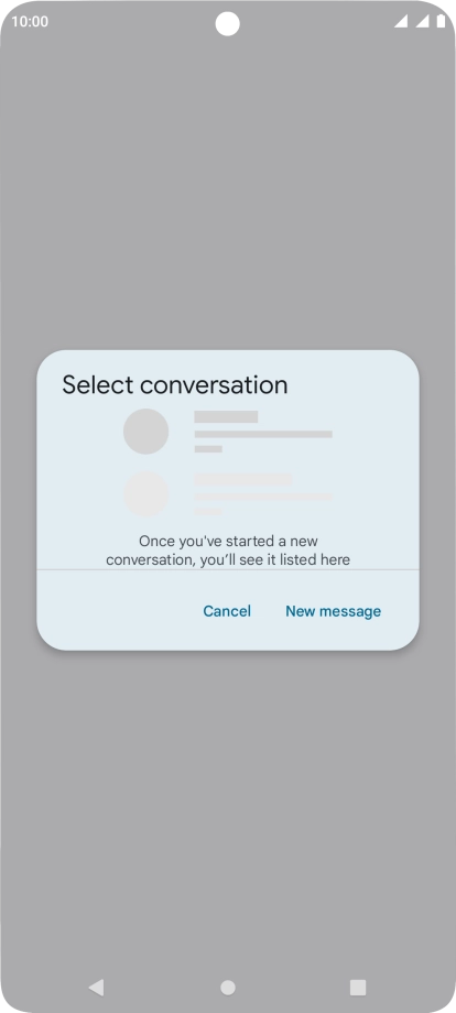 Press New message. Press New message.