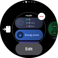 Press the remove widget icon. Press the remove widget icon.
