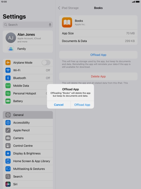 Press Offload App. Press Offload App.