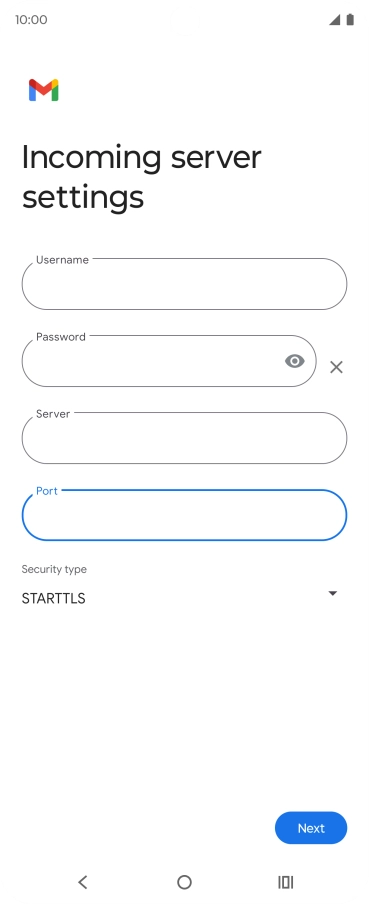 Press the drop down list below 