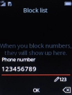 Key in the required number and press the Navigation key.