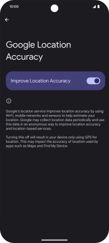 If you press the indicator next to 