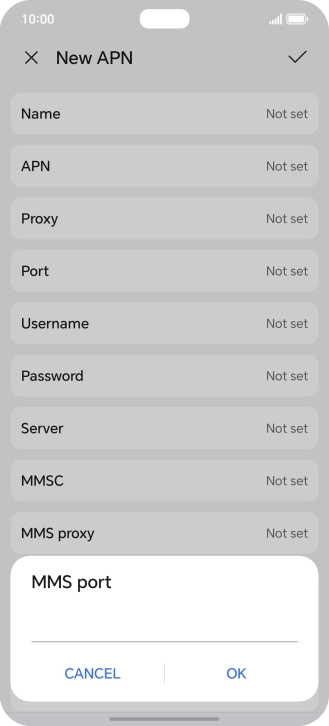 Key in 8799 and press OK.