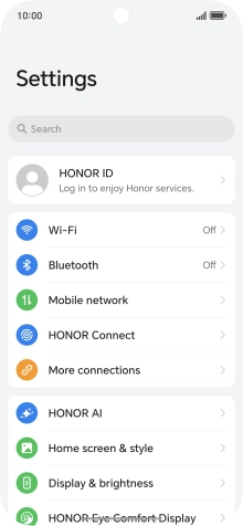 Press Mobile network. Press Mobile network.