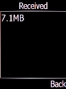The incoming data usage is displayed.