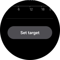 Press Set target. Press Set target.