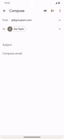Press Subject and key in a subject. Press Subject and key in a subject.