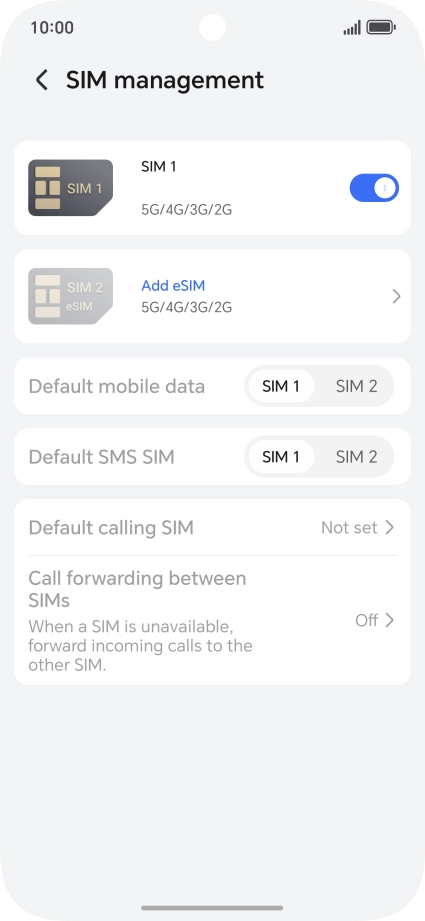 Press Add eSIM. Press Add eSIM.
