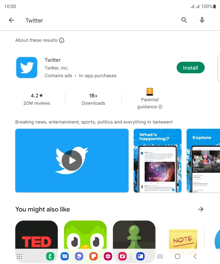 Press Twitter.