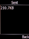 The outgoing data usage is displayed.