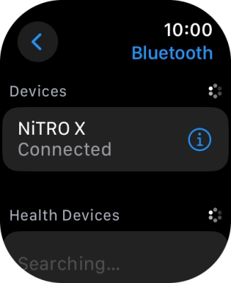 Press the Digital Crown to return to the home screen. Press the Digital Crown to return to the home screen.