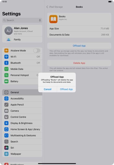 Press Offload App. Press Offload App.