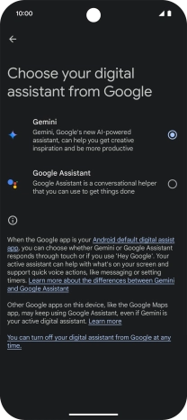 Press the required voice control assistant. Press the required voice control assistant.