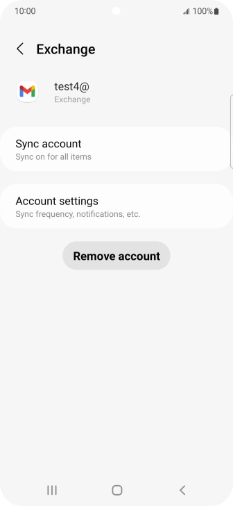 Press Remove account.