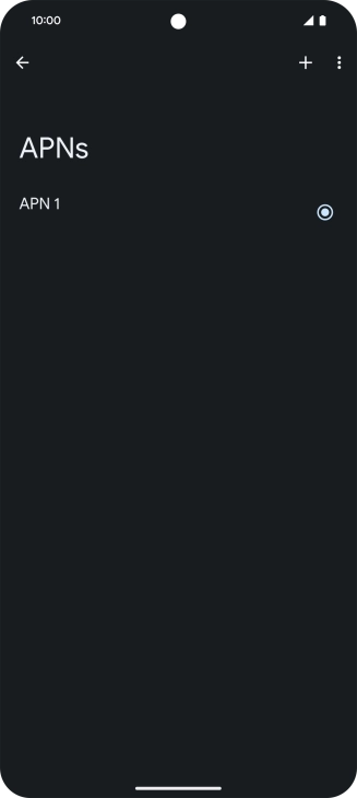 Press the add icon.