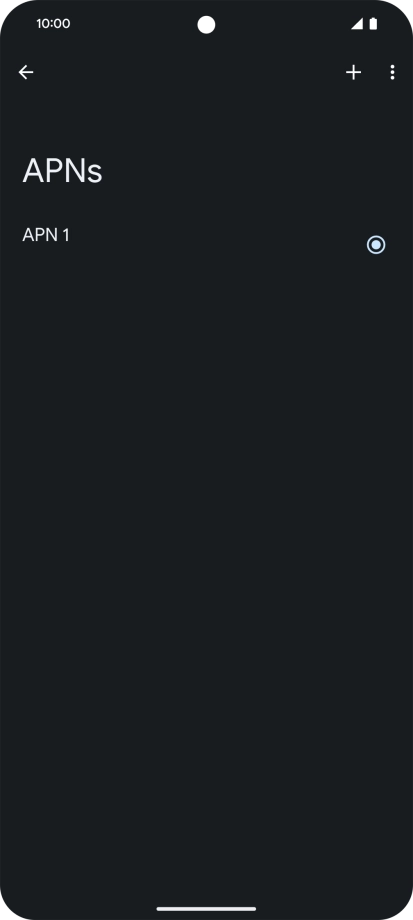 Press the add icon.