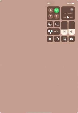Press the required function to open an application or turn the function on or off.