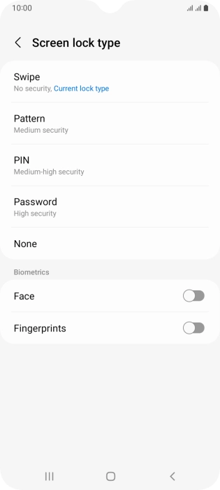 Press Fingerprints. Press Fingerprints.