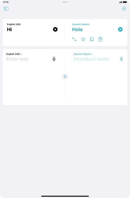 Press the screen size icon. Press the screen size icon.