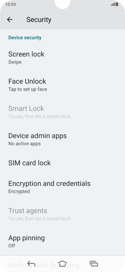 Press Screen lock. Press Screen lock.