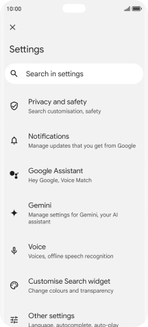 Press Gemini.