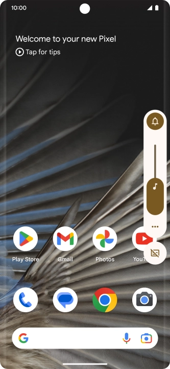 Press the sound mode icon. Press the sound mode icon.