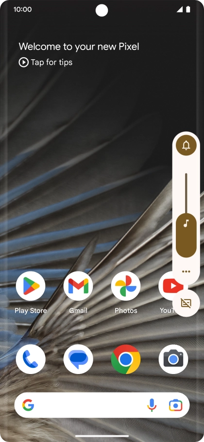 Press the sound mode icon. Press the sound mode icon.
