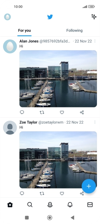 Press the add icon.