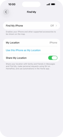 Press Find My iPhone.